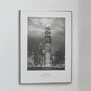 Black and White City Prints Monochrome World Cities Photo Large Canvas 60 x 80cm
