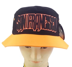 Sombrero de cubo floppy de verano de San Francisco (negro y naranja) - Imagen 1 de 7