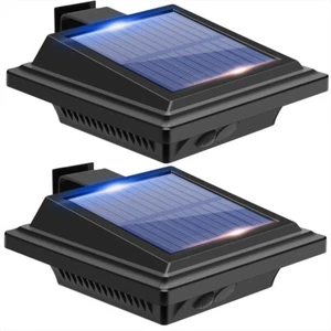 2Pack 40LEDs Solar Lamp Gutter Fence Lights Garden Yard Wall Lamp Security - Picture 1 of 11