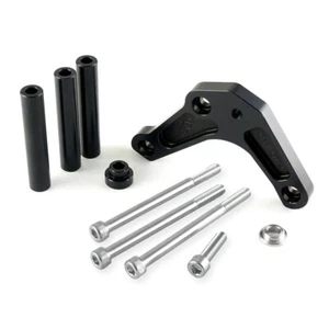 CBM POWER STEERING REMOVED HI MOUNT IDLER PULLY BRACKET GM TRUCK BLK - Picture 1 of 2