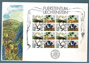 SG38 LIECHTENSTEIN 1994 FDC The four seasons of the grapevine - Picture 1 of 2