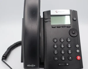 Polycom VVX 201 IP Phone 2201-40450-001 W/ Power cord Business Phone - Picture 1 of 6