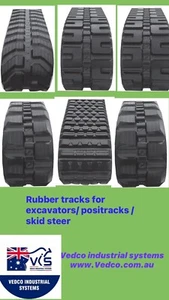 Rubber tracks - U55-4 and Kubota KX161 tracks 400 Wide 72.5 K tracks 74 Links - Picture 1 of 4