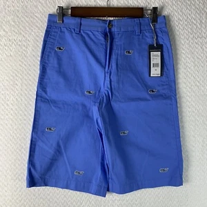 Vineyard Vines Breaker Shorts Boys 16 Waist 30 Blue Whale Embroidered NWT - Picture 1 of 17