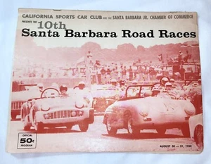 1958 10th Santa Barbara Road Races program automobile car California - Picture 1 of 7