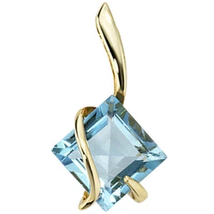 Kettenanhänger Anhänger, Topas Edeltopas, 375 Gold Gelbgold, für Damen - Bild 1 von 3