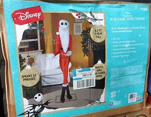 Disney Life Size Nightmare Before Christmas 6.5' Animated Jack Skellington - Picture 1 of 3