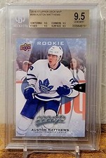 2016-17 AUSTON MATTHEWS UPPER DECK MVP RC BGS TRUE GEM 9.5 *LEAFS*