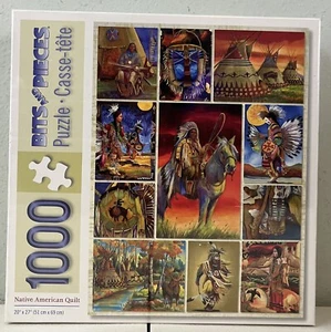 Bits and Pieces 1000 Pc Puzzle Native American Quilt SEALED - Picture 1 of 5