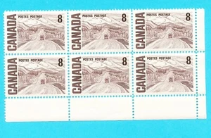 CANADA Stamp Sc# 461 block of 6 MNH Alaska Highway 1967-72 8c - Picture 1 of 2