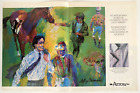 Leroy Neiman The Arrow Man Shirts Hudsons Vintage 1986 Magazine Ad