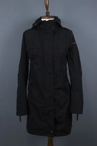 Parajumper Black Full Zip Hooded Zipper Pockets Long Parka Jacket Size M - Bild 1 von 23