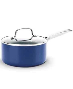 BLUE DIAMOND Diamond-Infused Ceramic Nonstick 2-Qt Saucepan with Lid - Picture 1 of 6
