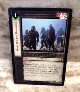 Lord of The Rings LOTR CCG TCG Two Towers 4R213 What Did You Discover? - Picture 1 of 2