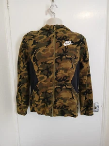 Nike Unisex Camouflage Print Zipped Front Hooded Jacket & Short 13-15YRS M18 - Picture 1 of 10