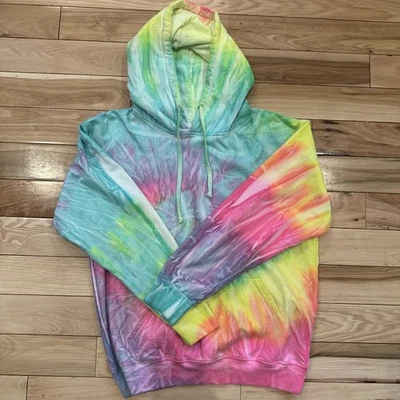 Sudadera con Capucha Vibrante Tie Dye Unisex Talla Pequeña - Sudadera Pullover Arco Iris Foto 1 de 4