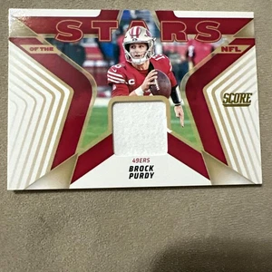 2025 Score Brock Purdy Stars Of The NFL Jersey Relic SNJ-BPY San Francisco 49ers - Picture 1 of 2