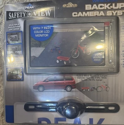 Peak Performance Wireless Back Up Camera System W/7"Color LCD Monitor PKC0RC NEW - Image 1 of 4