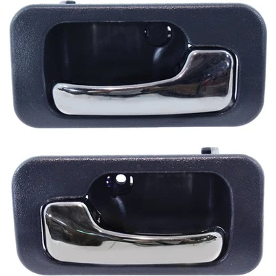 Conjunto de maçaneta de porta para 1990-1993 Honda Accord Sedan traseira azul com alavanca cromada 2 peças - Imagem 1 de 4