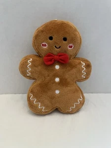 Gingerbread Man With Bow Tie 6” Plush Christmas Holiday - Picture 1 of 3