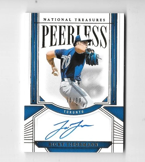2025 Panini National Treasures Ricky Tiedemann PEERLESS AUTO #75/99 - Image 1 of 1