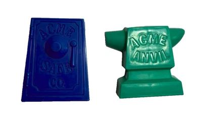 2 Piezas de Repuesto Looney Tunes 1993 Tyco Smush Em Game Bank Yunque Foto 1 de 4