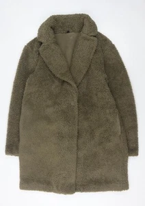 Uniqlo Women's Green Fleece Coat - Size L, Long Sleeve - Picture 1 of 12