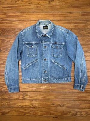 Vintage 70’s 80’s Wrangler 124MJ Denim Jacket, Trucker, Biker, Workwear, Cowboy - Image 1 of 4