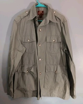Willis & Geiger Bush Poplin Safari Jacket Red Label 100% Cotton USA 42 **READ** - Image 1 of 4