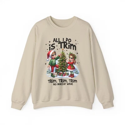 Todo lo que hago es recortar recorte sin importar qué Navidad sudadera feo suéter de Navidad Foto 1 de 4