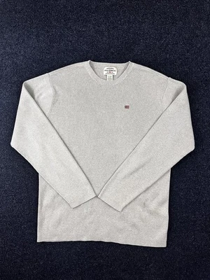 Polo Jeans Co Ralph Lauren Suéter Para Hombres XL Gris Tejido Waffle Térmico Hecho en Japón Foto 1 de 4