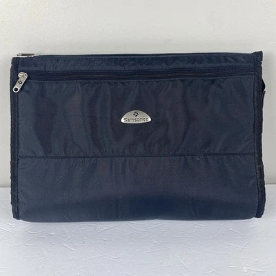 Bolsa de transporte Samsonite para laptop preta 15 x 10,5” estojo acolchoado náilon viagem vintage - Imagem 1 de 4