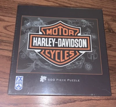 Rompecabezas FX Schmid Harley Davidson Motor Cycles 500 piezas # 81319 sellado nuevo 24x18 Foto 1 de 2