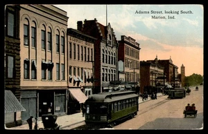 AK Adams Street Blick nach Süden, Marion, Ind. - Bild 1 von 2