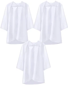 3 Pcs Unisex Matte Choir Robes Kids Graduation Gown for School Judge Robes Costu - Picture 1 of 7