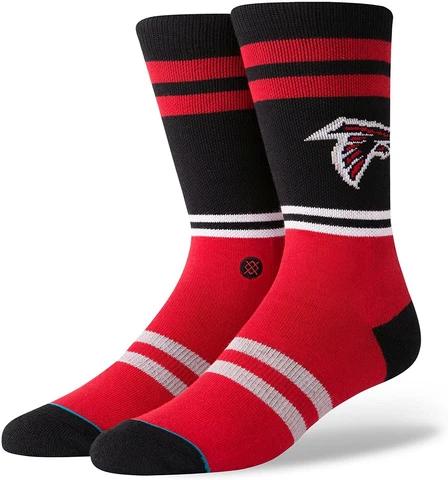ATLANTA FALCONS STANCE NFL Crew Socks Size L (Fits US Men's Shoe Size 9-12)  $18 Cover