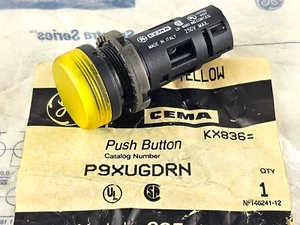 GE General Electric P9XUGDRN Pilot Light Yellow Lens Unibloc W/Res Diff-Yel NEW - Picture 1 of 3