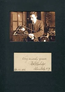 Physiker William David Coolidge Autogramm, signed Karte montiert - Bild 1 von 1