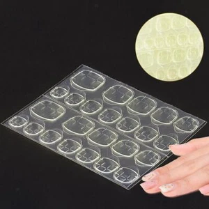 240x Clear Jelly Two Sided False Nails Tapes Breathable Stickers Adhesive Glue - Picture 1 of 6