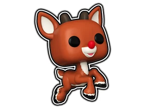 #1254 Rudolph #1568 Pegatina Inspirada en Funko Pop Impermeable Vinilo Calcomanía Troquelada Coche - Imagen 1 de 1