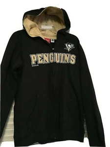 PITTSBURGH PENGUINS JACKE Reebok Sweatshirt Stil Jugend Medium oder Large NEU - Bild 1 von 3