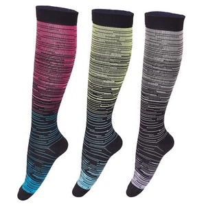 Compression Socks for Women 3 Pairs 8-15mmHg Circulation Support Socks for Nu... - Picture 1 of 6