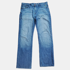 Lacoste Earnest Sewn Straight Leg Fulton Zip.353 Jeans Mens Garrett Blue 31x29