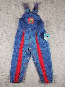 Vintage Lee Overalls Denim 4T Baggy Fit Clown Patch New W/ Tags 90s - Picture 1 of 10