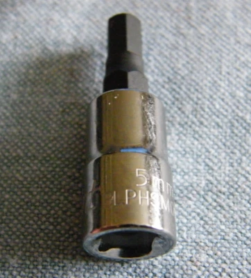 Blue Point 5MM  1/4" drive BLPHSM0145 HEX bit NEW unused socket screwdriver - Image 1 of 4