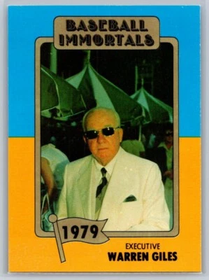 Baseball Immortals - Warren Giles #167 - Image 1 of 2