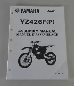 Instrucciones De Montaje / Manual De Ensamblaje Yamaha YZ 426 F (P) De 2002 - Imagen 1 de 1
