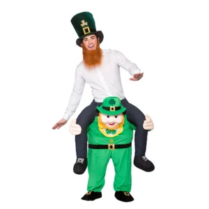 Carry Me Kobold Erwachsene Kostüm St.Patrick's Day Irisch Herren Kostüm Outfit - Bild 1 von 4