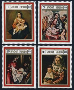 Samoa 317-320, hinged. Mi 206-209. Christmas 1969. El Greco, Murillo, Velazquez. - Picture 1 of 1