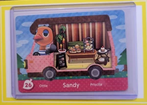 Casa rodante Sandy - 26 - casa rodante de bienvenida a casa - auténtica tarjeta amiibo de cruce de animales - Imagen 1 de 1